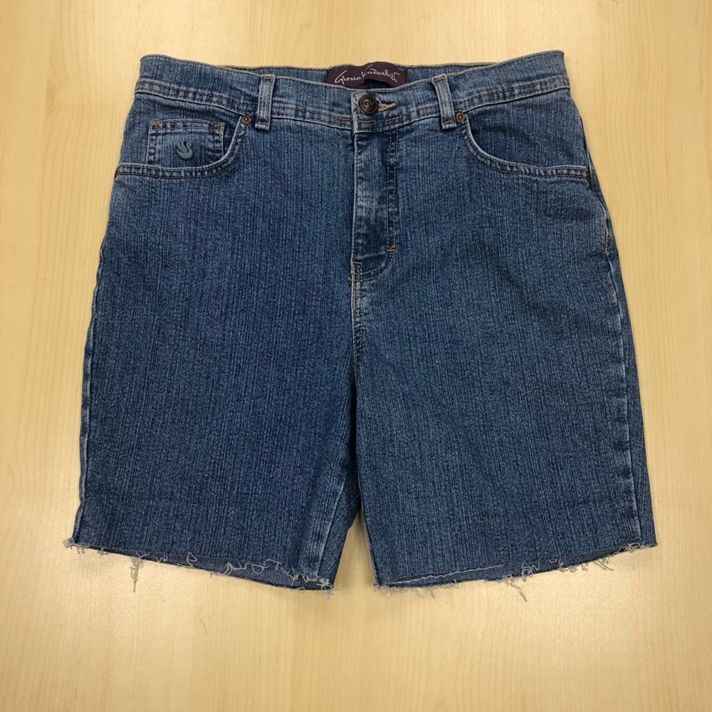 Gloria Vanderbilt Dark Blue Denim Cutoff Shorts